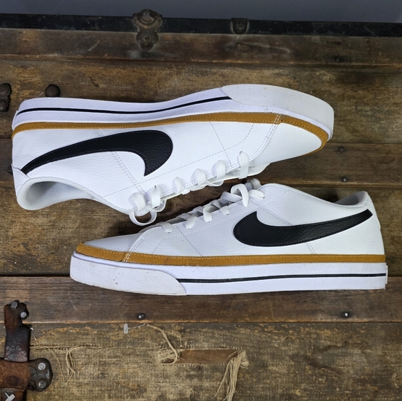 Nike Court Legacy Lace Up Casual Sneakers/Tennis Shoes DH3162-100. 13 - Picture 9 of 10